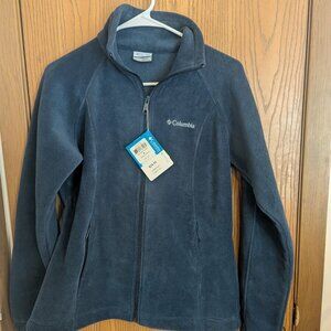NWT Columbia Fleece Zip Jacket Sawyer Rapids/Navy Blue-Medium